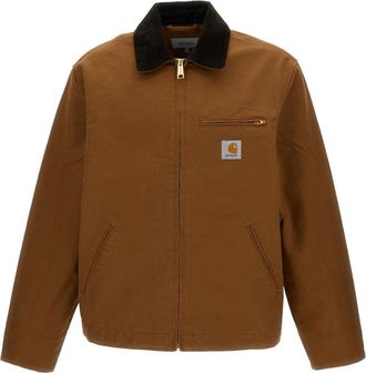 Carhartt Work in Progress Detroit Jacket - Heren - Zomerjassen - Bruin - S - Katoen - Jassen