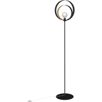 Lumicom Lumicom - nucleo Piantana, 1X E27, max 42W, metallo, nero/oro, D.40cm H.170cm