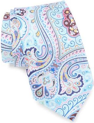 Robert Graham Paisley Floral Silk Tie in Aqua at Nordstrom Rack