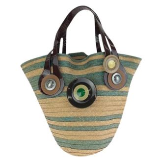 Marni Pre-owned Tote Bags, female, Multicolor, Size: ONE SIZE Pre-owned Straw Handbag