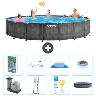 Intex Piscina Prism Frame Redonda - 549x122 Cm - 9-piezas S595