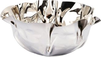 Alice Pazkus 9.5In Round Stainless Steel Wavy Design Serving Bowl