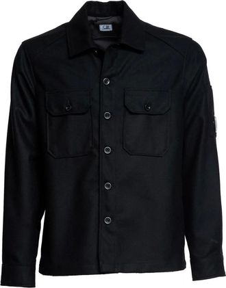 C.P. Company C.p. Company, Heren, Jassen, Zwart, Maat: S Katoen