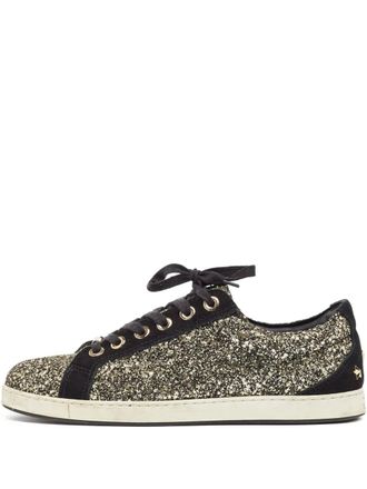Jimmy Choo London glitter-detail sneakers - Gold