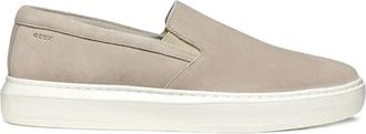 Geox Deiven suede slip-on trainers - men - Fabric/Rubber/Calf Suede - 45 - Neutrals