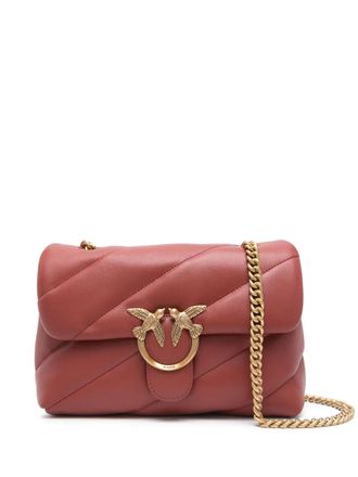 Pinko Classic Love leather crossbody bag - women - Sheepskin - One Size - Red