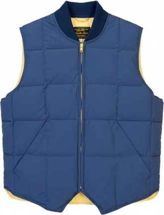 CHESAPEAKE'S Down Vest Seattle - Heren - Bodywarmers - Blauw - S - Polyester - Jassen
