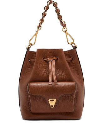 Coccinelle Beat Generatio bucket bag - women - Grained Leather - OS - Brown