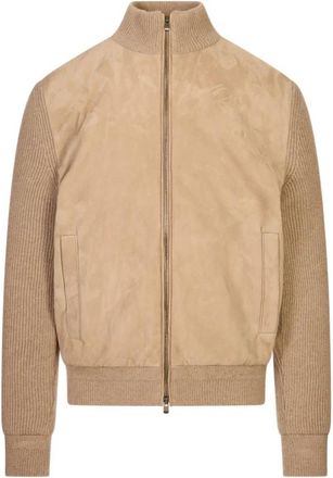 Agnona Caban met Engelse ribkasjmier - Heren - Cashmere truien - Bruin - XL - Kasjmier - Truien & Vesten