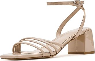 Calvin Klein Pazey Womens Sandals Taupe Patent : 9.5 M, Faux Leather