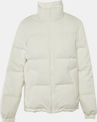 Sandro White Synthetic Puffer Jacket