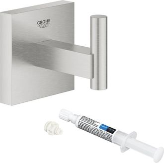 GROHE Las Ventajas De Grohe Start Cube Supersteel Murale Harame &43 Grohe Quickglue A1 Para Acceder Con Una Fijaci&oacute;n Resistente A La Platina Y S&oacute;lido Fijas 