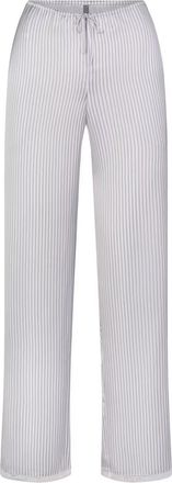 SKIMS Lace-trim Woven Shine Trousers - Silver - M (UK12-14)
