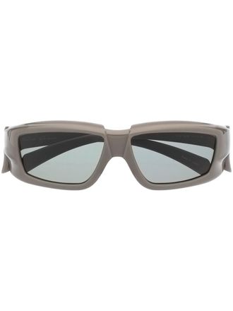 Rick Owens Rick rectangle-frame sunglasses - Grey