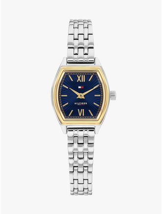 Tommy Hilfiger Womens 21.5MM Patterned Tonneau Dress Watch - Navy