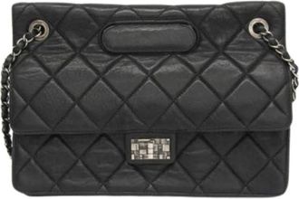 Chanel Pre-owned 2.55 Chain schoudertas - Dames - Vintage Schoudertas - Zwart - ONE Size - Leer - Vintage