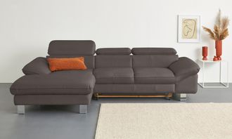 Cotta Ecksofa »Driver L-Form« mit Kopfteilverstellung, wahlweise mit Bettfunktion & Bettkasten