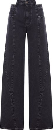 Maison Margiela ASYMMETRIC 5-POCKET DENIM JEANS - Maison Margiela - Woman