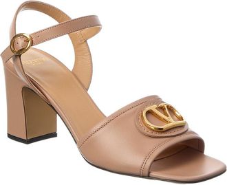 Valentino Vlogo 75 Leather Sandal