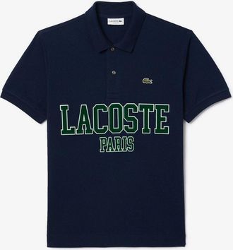 Lacoste Mens Fit Piqu&iquest; Polo Shirt in Blue - Size X-Large