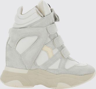 Isabel Marant Sneakers alte Balskee in pelle con zeppa e velcro