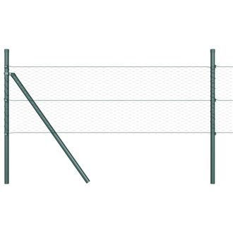 Berkfield Home Hexagon Fence Green 0.6x100 m Steel
