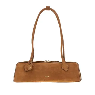 Alaia Nubuck leather medium Le Teckel bag Woman One Size