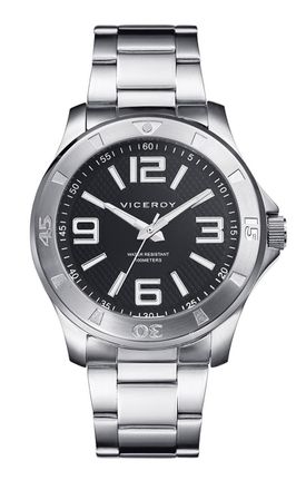 Viceroy SPORT Mens Black Watch.. - Silver Stainless Steel - One Size