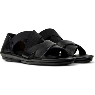 Camper Right Isla Cross Strap Sandal in Black at Nordstrom, Size 41