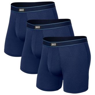 Saxx Daytripper Boxer Brief Fly 3-Pack Kunstfaserunterw&auml;sche f&uuml;r Herren | blau