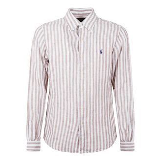 Ralph Lauren Sportshirt - Heren - Casual Overhemden - Bruin - XL - Linnen - Overhemden