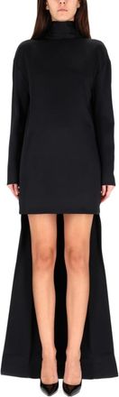 Tom Ford Black Solid Turtle Neck Mini Dress