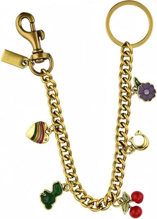 Generic Stylish Cherry Pendant Keychains, Purple Flower Purse Charms For Handbags, Personalized Extension Chain