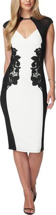 Bebe Applique Pencil Dress