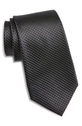 Nordstrom Neat Silk Tie in Black at Nordstrom