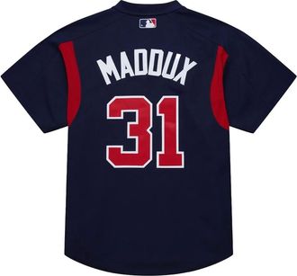 Mitchell & Ness T-shirt con bottoni - Blu