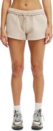 Cotton On Womens Active Plush Classic Mini Short in Sesame Marle at Nordstrom, Size Xx-Small