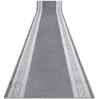 RugsX Rugsx - Alfombra De Pasillo Structural Mefe 2813 Marco, Llave Griega Dos Niveles De Vell&oacute;n Gris 200 Cm Grey 200x120 Cm