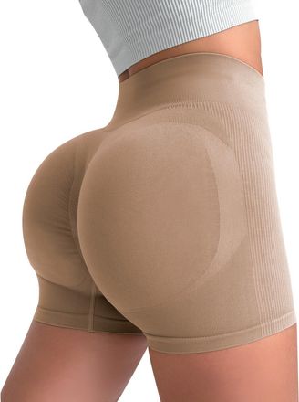 Generic FNKDOR Gym Shorts for Women UK High Waist Shorts Butt Lifting Ladies Short Leggings High Waist Workout Running Booty Yoga Cycling Womens Activewear Cl