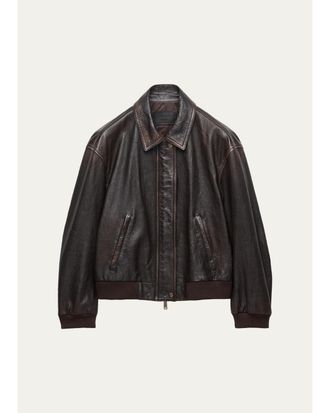 Prada Leather Bomber Jacket