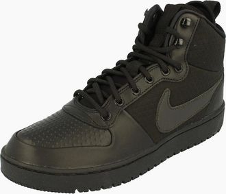 Nike Mens Nike Court Borough Mid Winter Mens Hi Top Trainers AA0547 002 - Black - Size: 8.5