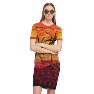 Desigual Bipalmeri Jurk - Dames - Kleedjes - Veelkleurig - L - Kleedjes