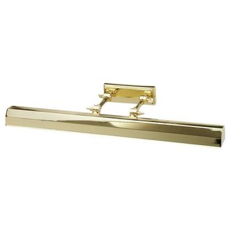 Netlighting Chawton 4 Light Large Picture Wall Light Brass E14 in Yellow