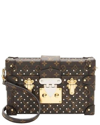 Louis Vuitton Monogram Studded Petite Malle Bag (Authentic Pre-Loved)