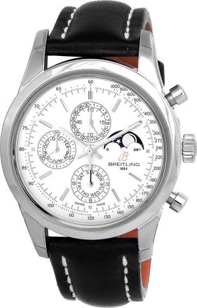 Breitling Pre-owned Breitling Transocean Chronograph Automatic Silver Dial Mens Watch A1931012-G750-435X-A20BA.1