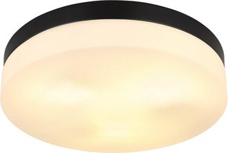 Globo Lighting Plaf&oacute;n - Vranos - Negro - Aluminio - &Oslash; 30cm - E27 - - Globo