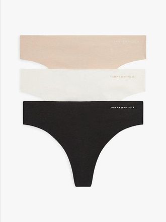 Tommy Hilfiger Pack de 3 tangas de punto con inscripci&oacute;n
