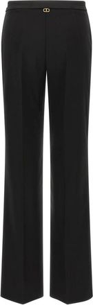 Twinset Dames, Broeken, Zwart, Maat: M Wol