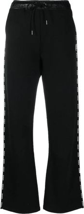 Moncler Wijde broek - Dames - Wijde Broeken - Zwart - M - Broeken