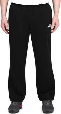 Puma Mens Essentials Fleece Sweatpants Bt, Cotton Black, 3X-Large